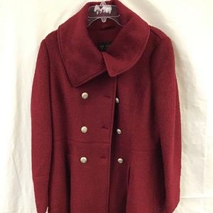 Guess Burgundy Peacoat